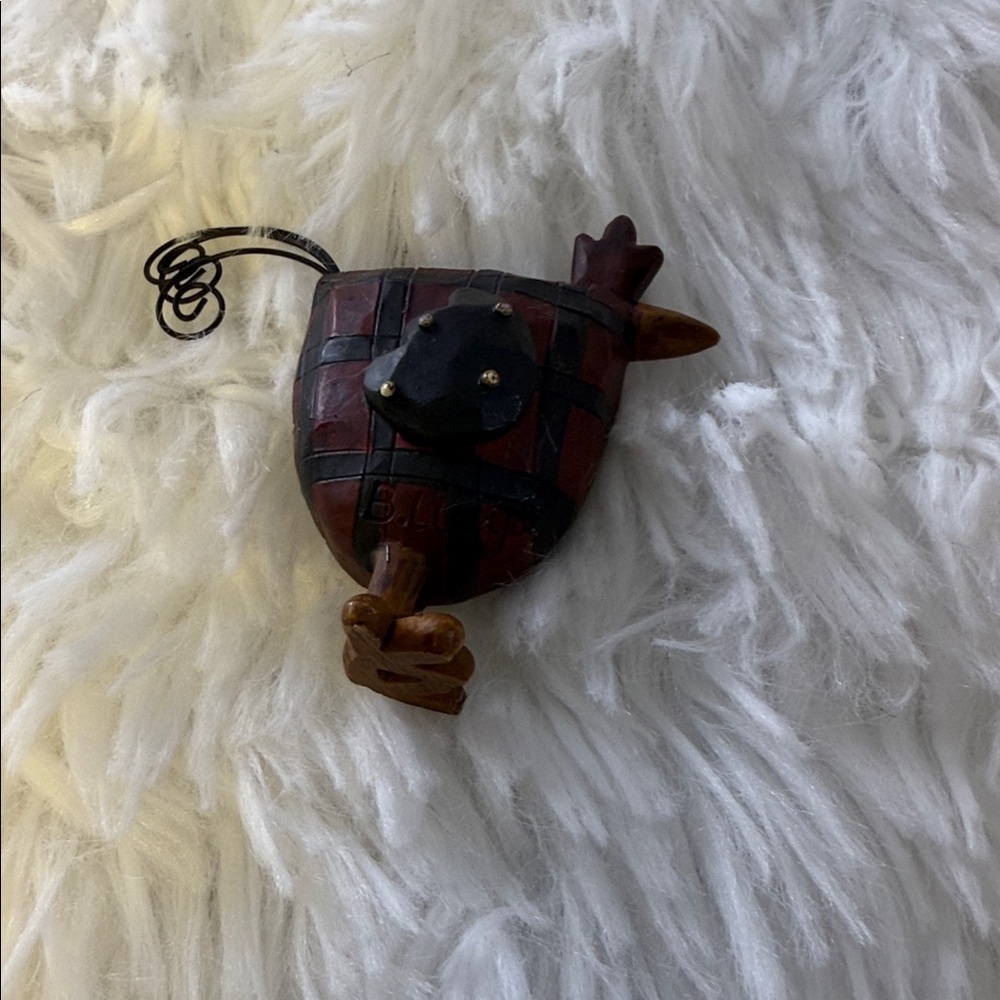 Set of Three Rustic Chicken Figurines T30 - Picture 2 of 6